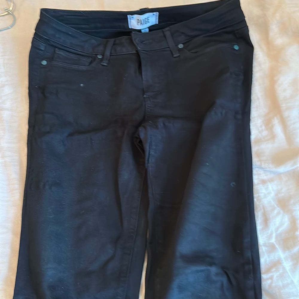 Paige black jeans, size 28